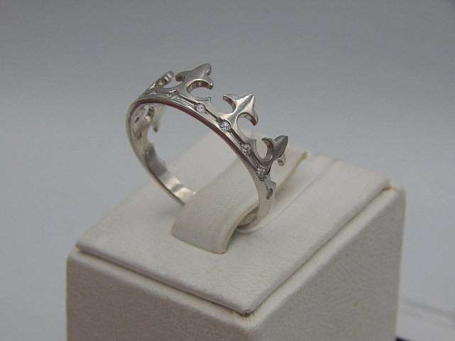 Серебряное кольцо с цирконием (30514967) 1
