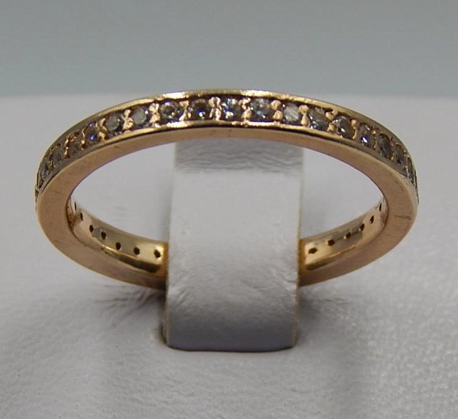 Кольцо из красного золота с цирконием (31795687) 0