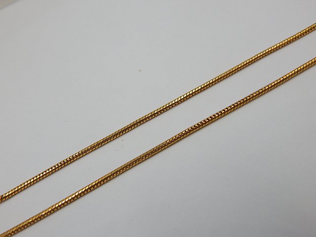 Цепь из желтого золота с плетением Снейк (29805337) 1