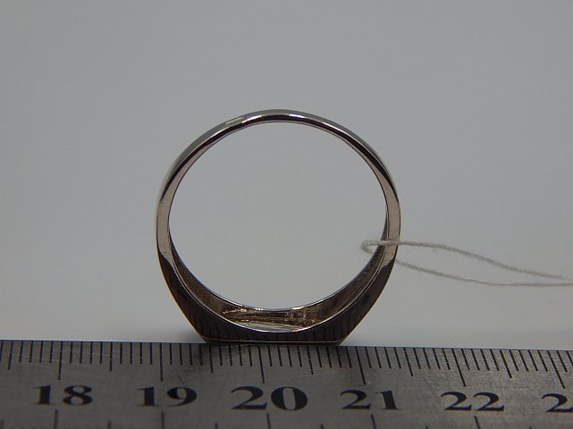 Серебряный перстень с цирконием (33467992) 3