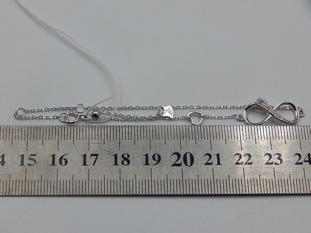 Срібний браслет із цирконієм (31310354) 2