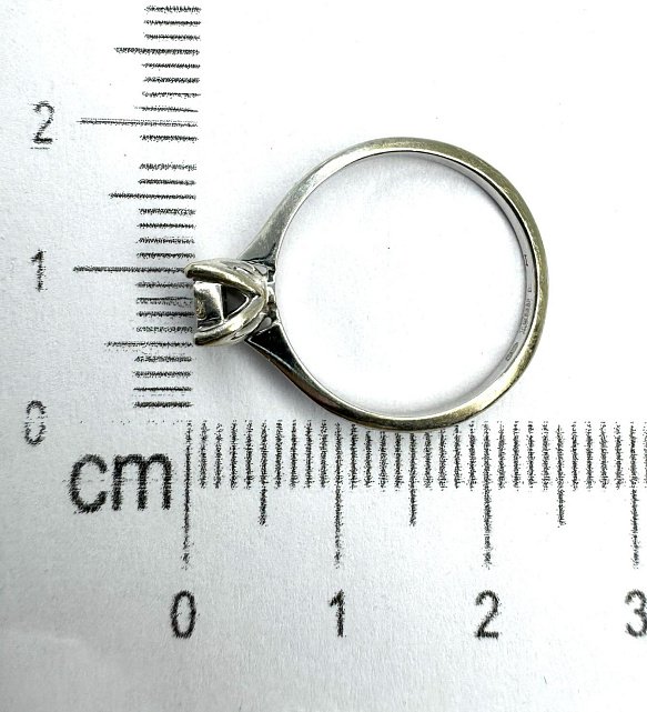 Кольцо из белого золота с бриллиантом (-ми) (33014733)  3
