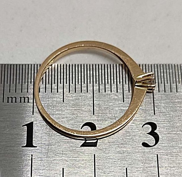Кольцо из красного золота с бриллиантом (-ми) (33291878)  4