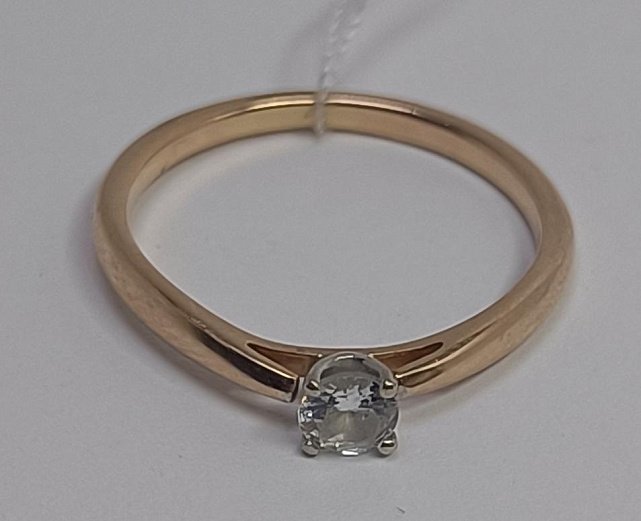 Кольцо из красного золота с цирконием (33629987) 1