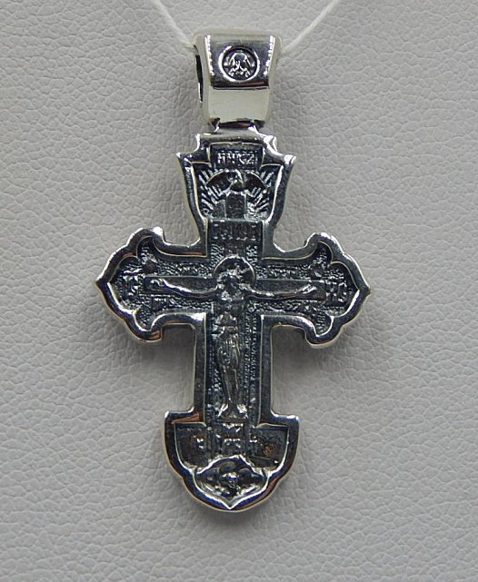 Срібний підвіс-хрест (31899047) 0