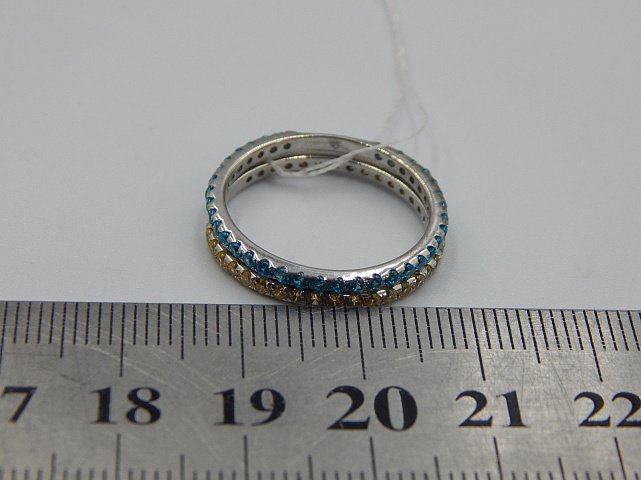 Серебряное кольцо с цирконием (30662571) 6