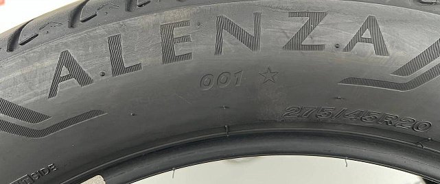 Літні шини 275/45 R20 Bridgestone Alenza 001 Run Flat 5mm 7