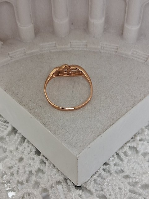Кольцо из красного золота с цирконием (33164915) 4