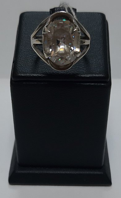 Серебряное кольцо с цирконием (30538677) 3