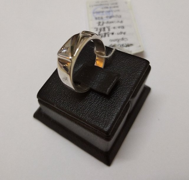 Срібний перстень із цирконієм (5397552) 1