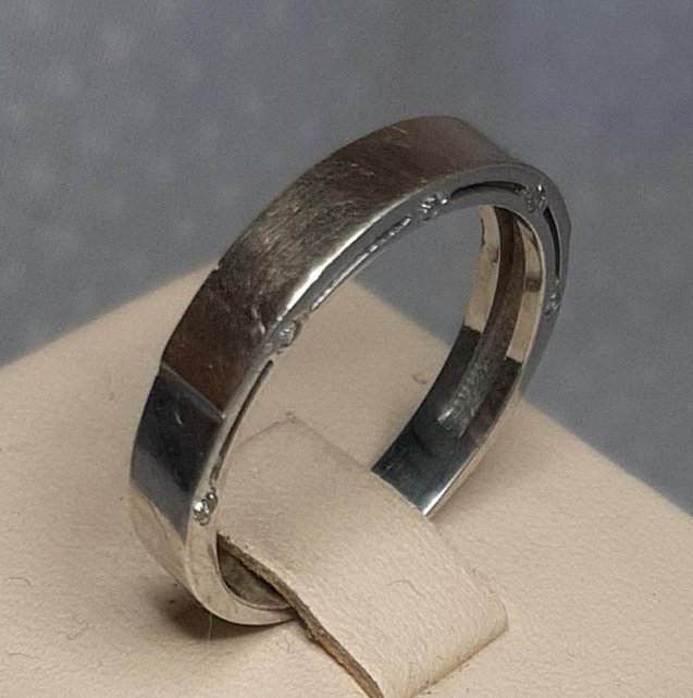 Серебряное кольцо с позолотой и цирконием (30591507) 1