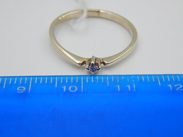 Кольцо из белого золота с бриллиантом (-ми) (30718601) 5