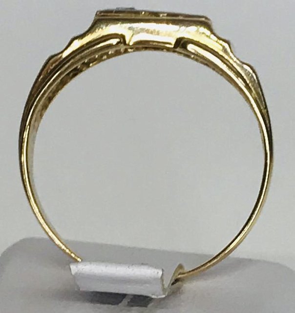 Перстень із червоного та білого золота з цирконієм (28799085) 2