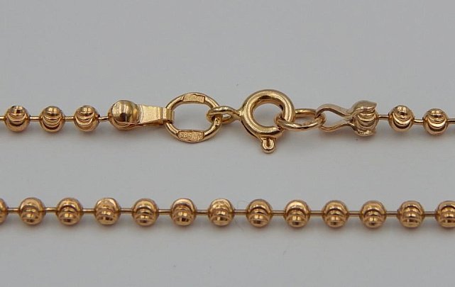 Цепь из красного золота с плетением Фантазийное (28519082) 0