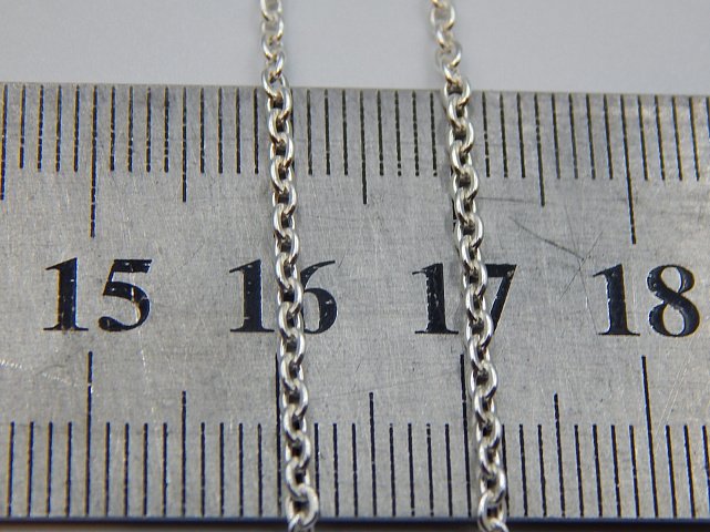 Срібний ланцюг із плетінням ролло (31094377) 1
