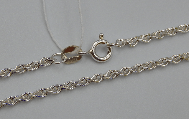 Серебряная цепь с плетением Кордовое (32202833) 0