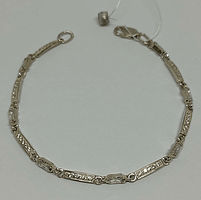 Срібний браслет із цирконієм (33774903) 0