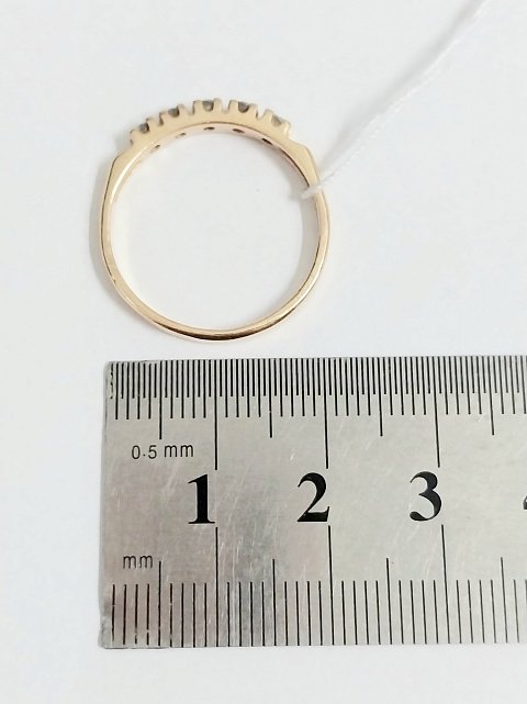 Кольцо из красного золота с цирконием (32802900) 5