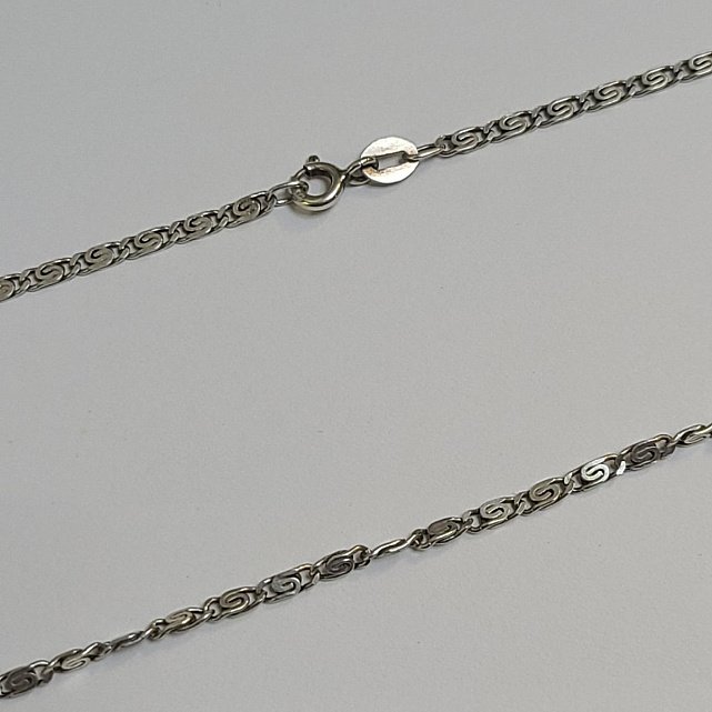 Серебряная цепь с плетением Улитка (33455815) 0