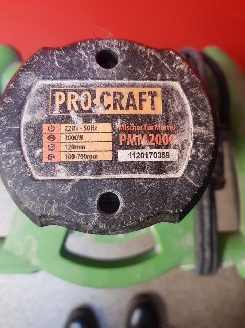 Будівельний міксер Pro-Craft PMM-2000 1