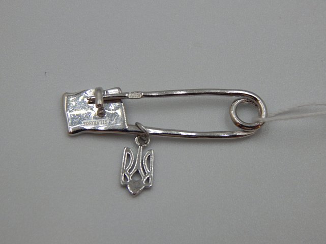Серебряная булавка с эмалью (30878501) 1