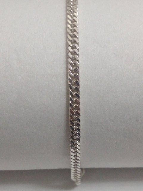 Серебряная цепь с плетением панцирное (30554223) 1