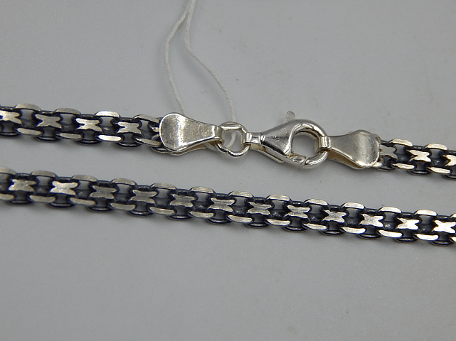 Срібний ланцюг з плетінням Фантазійне (30983032) 0