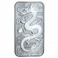 картинка Серебряная монета 1oz Прямоугольный Дракон 1 доллар 2018 Австралия (3146763) 