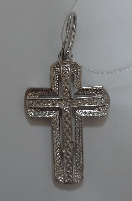 Срібний підвіс-хрест (30533729) 1