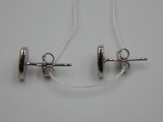 Серебряные серьги с цирконием (30534710) 3