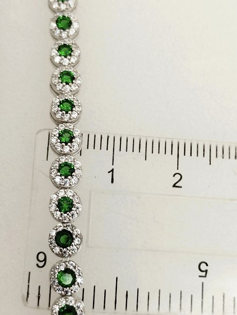 Срібний браслет із цирконієм (32366491) 1