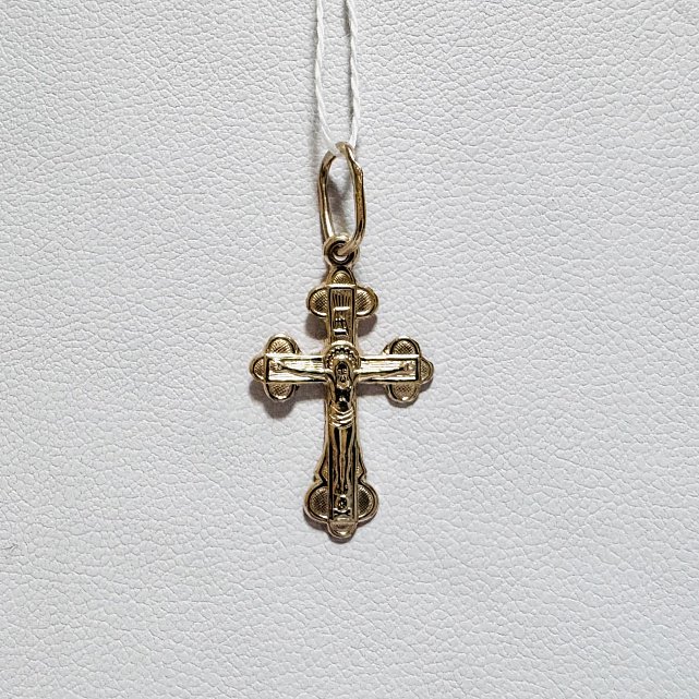 Підвіс-хрест з червоного золота (33098470) 1