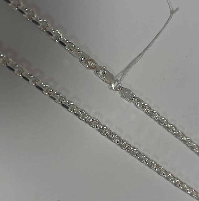 Срібний ланцюг з плетінням Якірне (33518299) 0