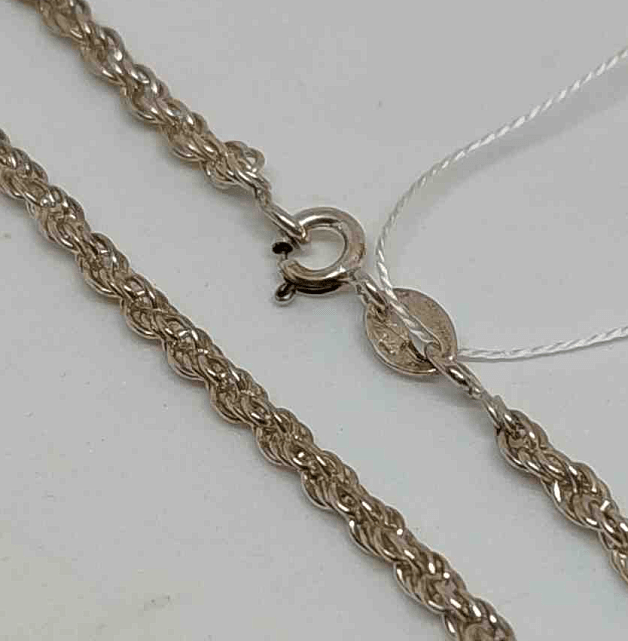 Серебряная цепь с плетением Кордовое (28840090) 0