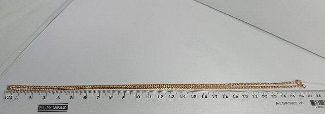 Ланцюжок з червоного золота з плетінням подвійний Ромб (33758651) 3