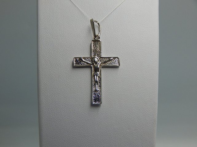 Срібний підвіс-хрест (32439936) 3