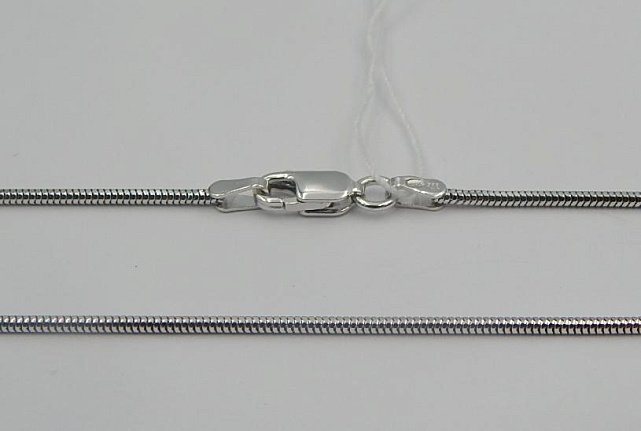 Серебряная цепь с плетением Снейк (31986971) 1
