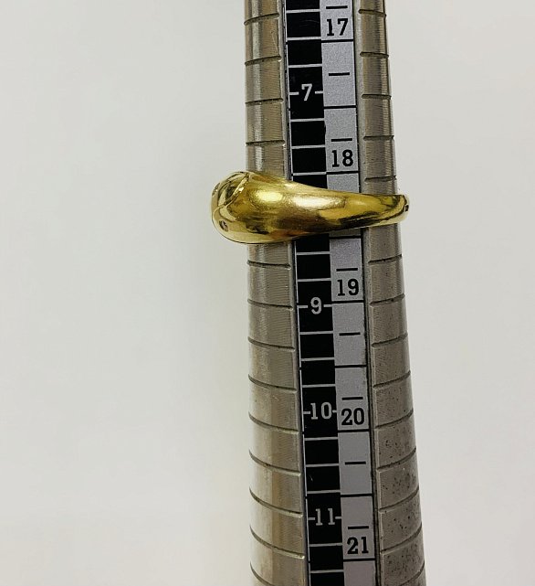 Кольцо из желтого золота с бриллиантом (-ми) (33272373)  3