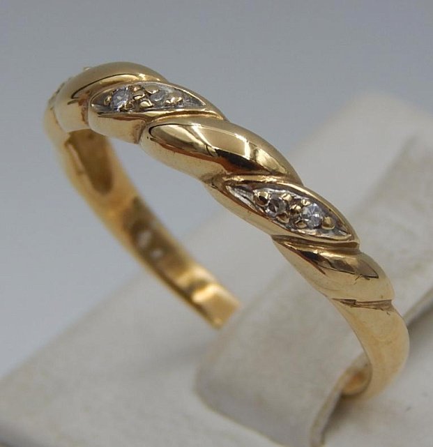 Кольцо из красного золота с бриллиантом (-ми) (28660606) 2