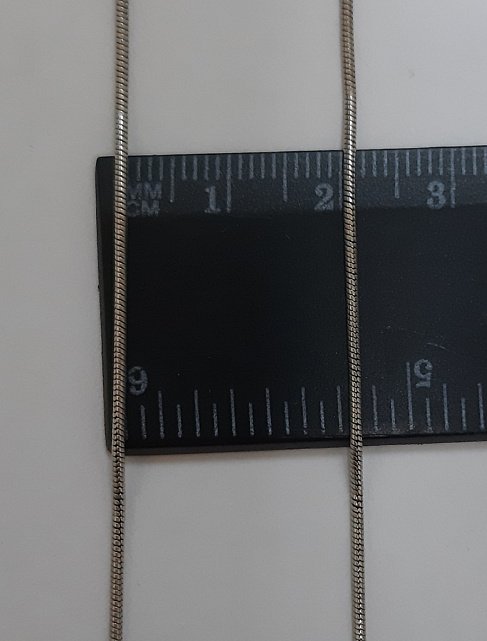 Серебряная цепь с плетением Снейк (30528544) 4