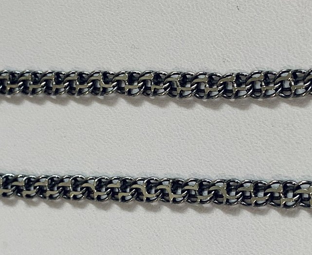 Серебряная цепь с плетением Бисмарк (30526360) 0