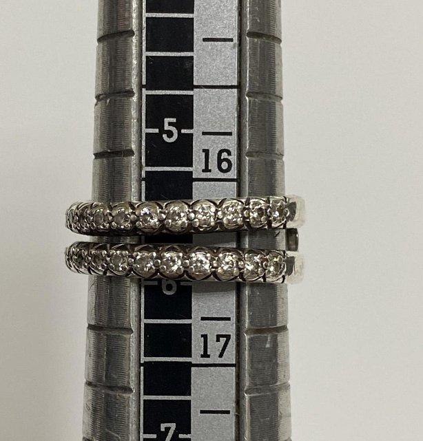Серебряное кольцо с цирконием (33471524) 2