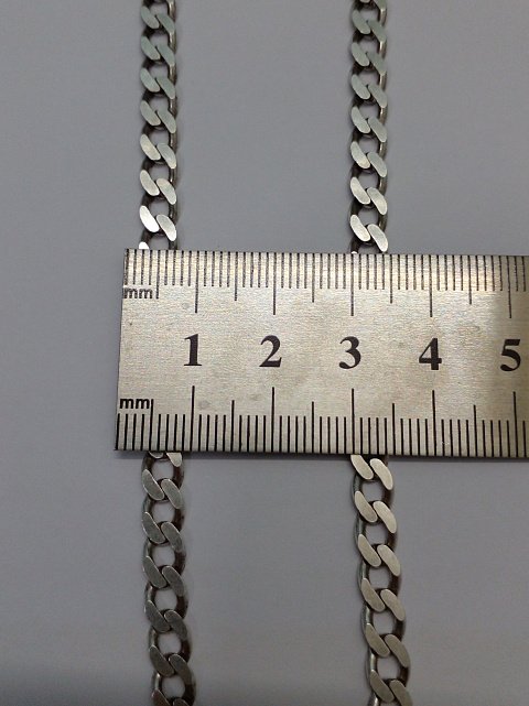 Срібний ланцюг із плетінням Панцирне (33480229) 1