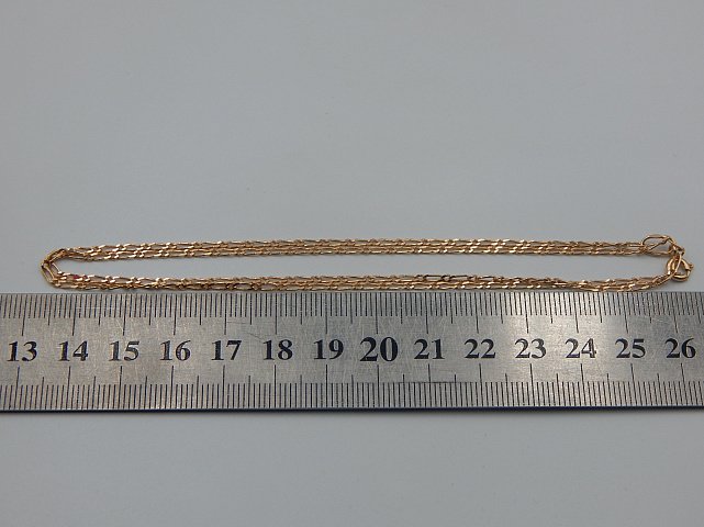 Ланцюжок з червоного золота з плетінням Якірне (33295603) 4
