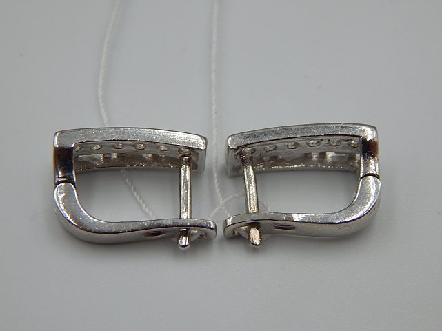 Срібні сережки з цирконієм (33746376) 3