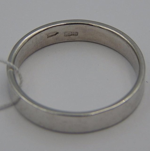 Обручальное кольцо из белого золота (28606824) 4