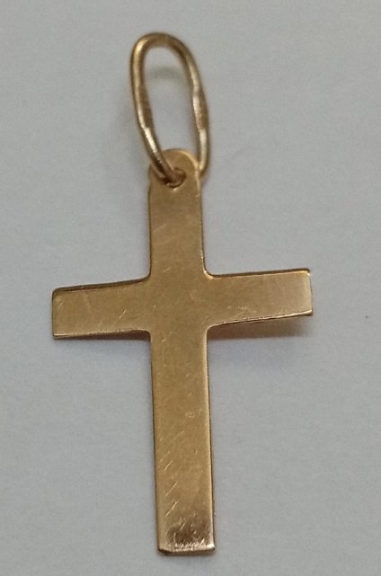 Підвіс-хрест з червоного золота (32589309) 1