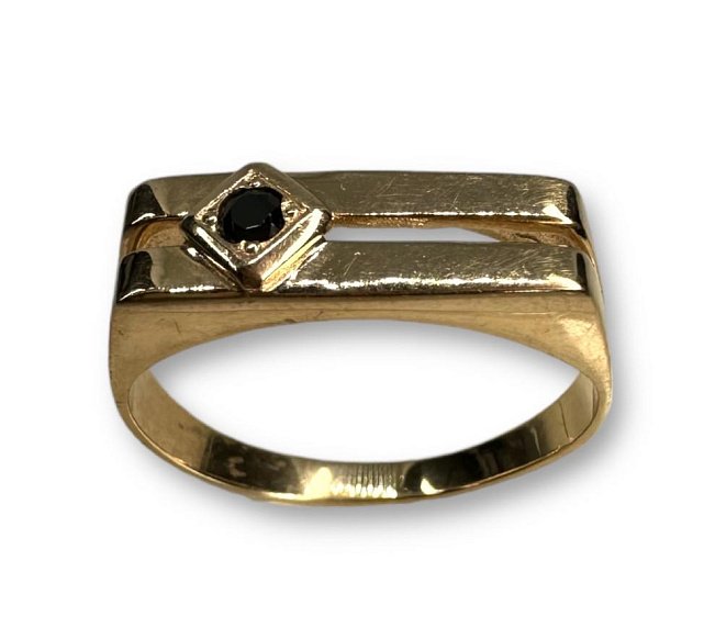 Перстень из красного золота с цирконием (31764904) 1
