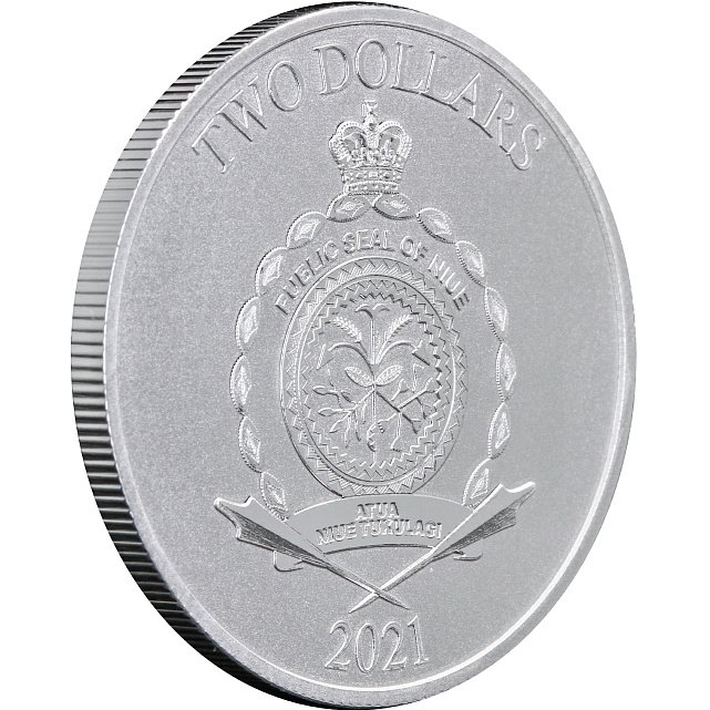 Серебряная монета 1oz Шрек 20 Лет 2 доллара 2021 Ниуэ (29128092) 6