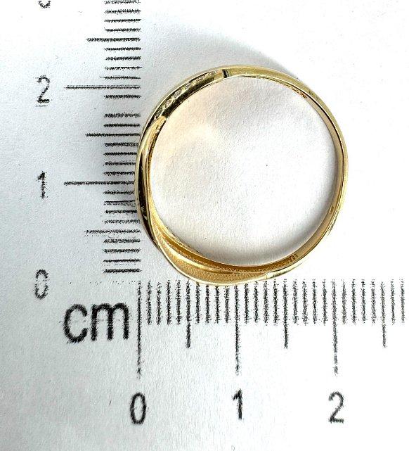 Кольцо из красного золота с цирконием (33471361) 3